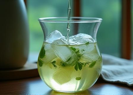 氷出し茶を楽しむための静かな空間